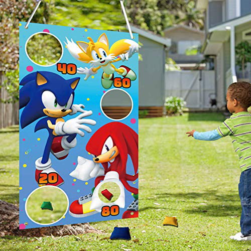 Toss Games with 4 Bean Bags Carnival Games Toss Games Banner for Birthday Party Decoration Indoor Outdoor Throwing Game Party Supplies for Kids 